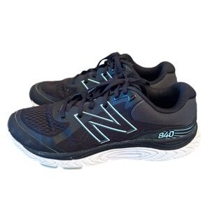 New Balance Women's 840 Running Walking Sneaker Black/Storm Blue W840BM5 Sz 10